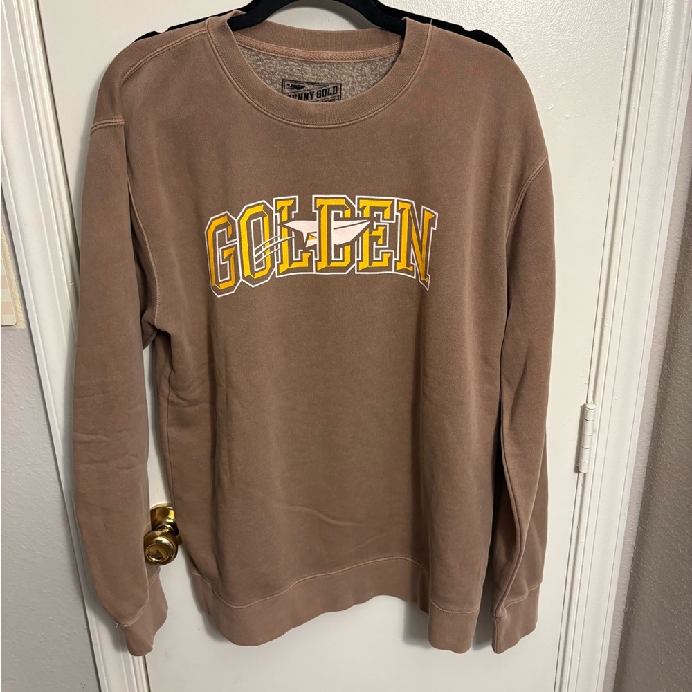 Golden Brown Crewneck Sweater